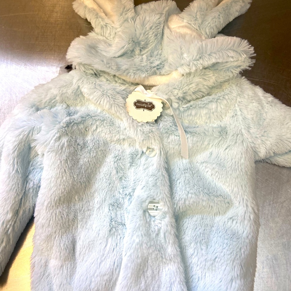Mud pie plush puppy coat